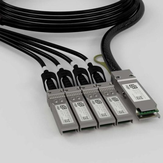 JG331A compatible HPE FlexNetwork X240 40G QSFP+ to 4x10G SFP+ 5m Direct Attach Copper Splitter Cable Picture JG331A datasheet & quickspecs